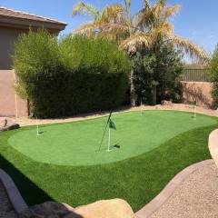 A putting green installation in Scottsdale, AZ