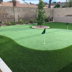 A putting green installation in Phoenix, AZ