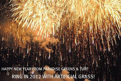 RING IN 2012 WITH ARTIFICIAL GRASS