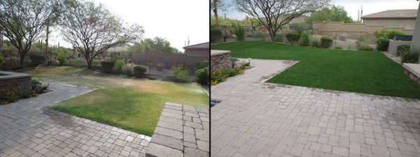 Before and After: Artificial Grass Saves Water