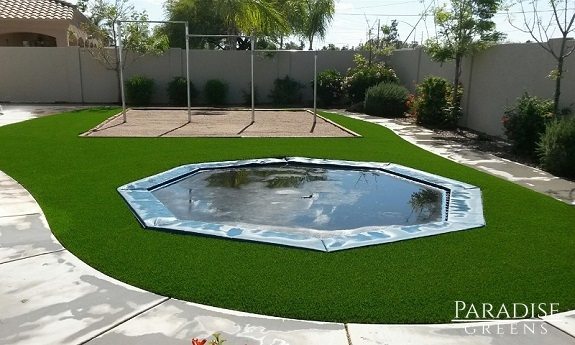 Backyard Play Area with Artificial Grass