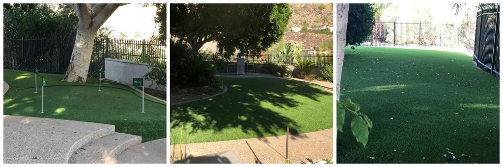 arizona custom paradise greens putting green installation