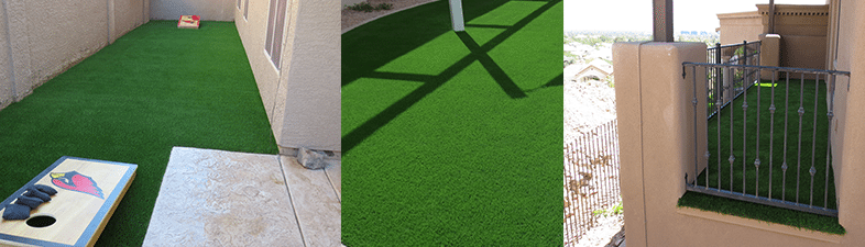 Artificial grass indoors