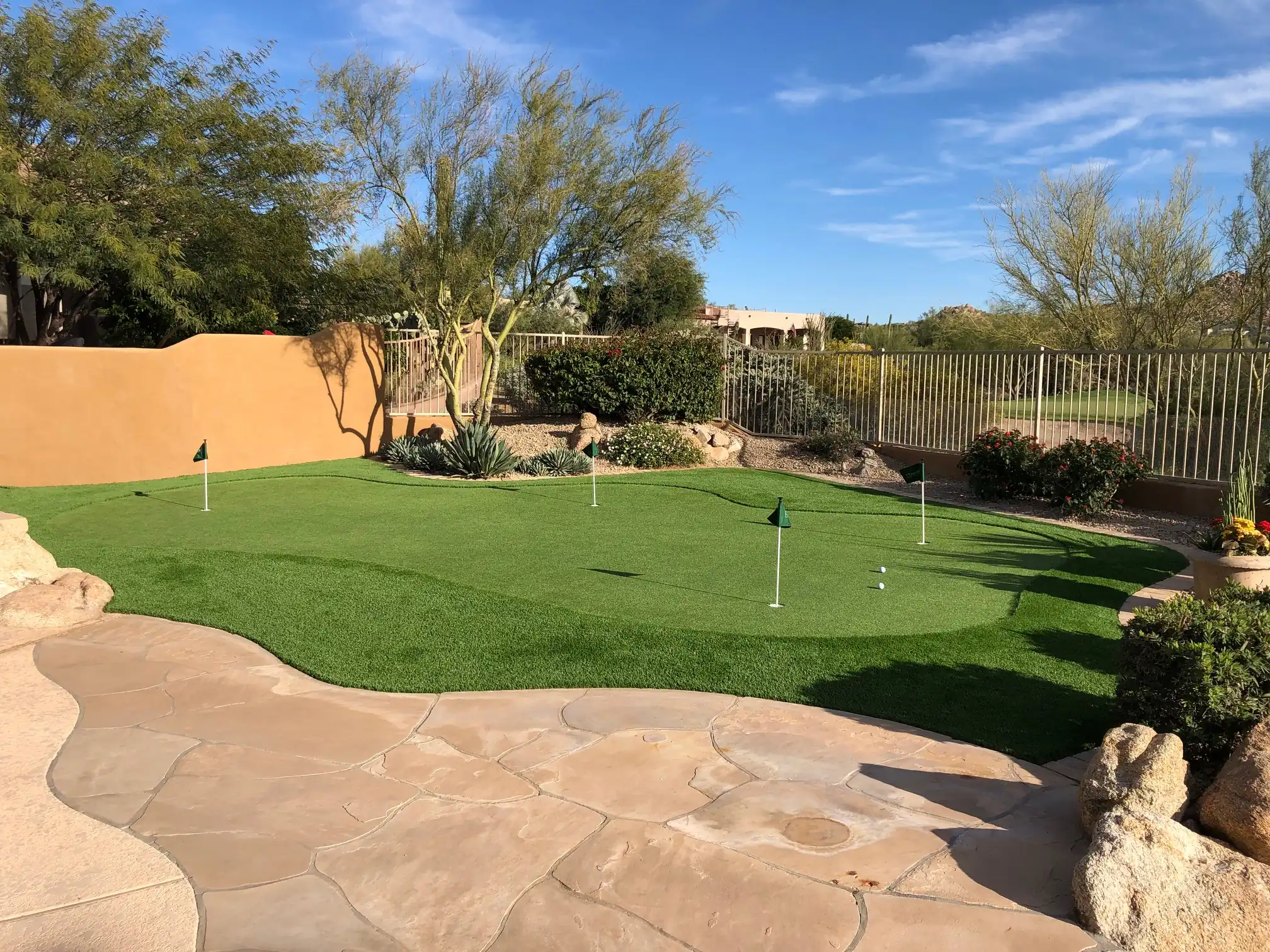 backyard putting green