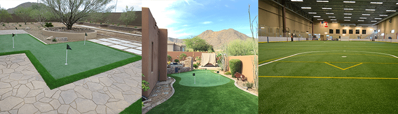 artificial grass design ideas sports backyard arizona