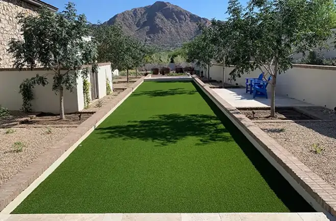 bocce ball court artificial turf