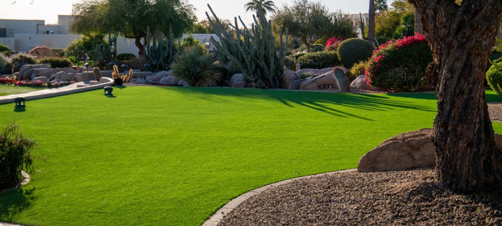 Artificial grass lawn from Paradise Greens