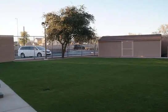 Artificial grass installed at Horizon Honors Middle School in Phoenix, AZ