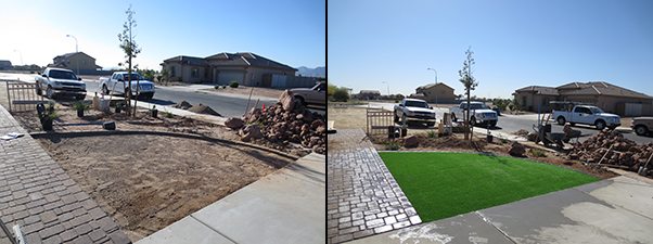 synthetic grass equals no maintenance