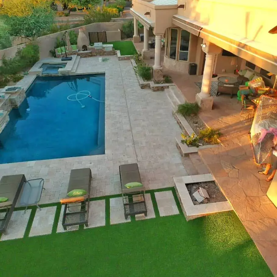 Backyard Artificial Grass in Phoenix, AZ