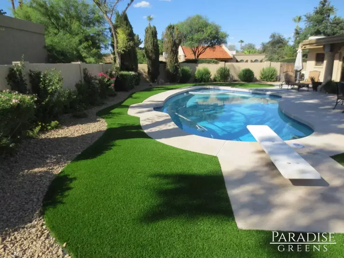 Backyard Artificial Grass in Phoenix, AZ